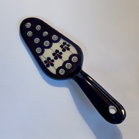 Polish Pottery Cake Pie Server - Picture 1 of 5